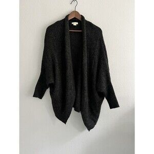 Anthropologie Sleeping On Snow Primula Cocoon Batwing Cardigan M Gray Wool Blend